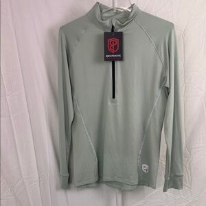 Born primitive mint color quarter zip pullover size medium NWT